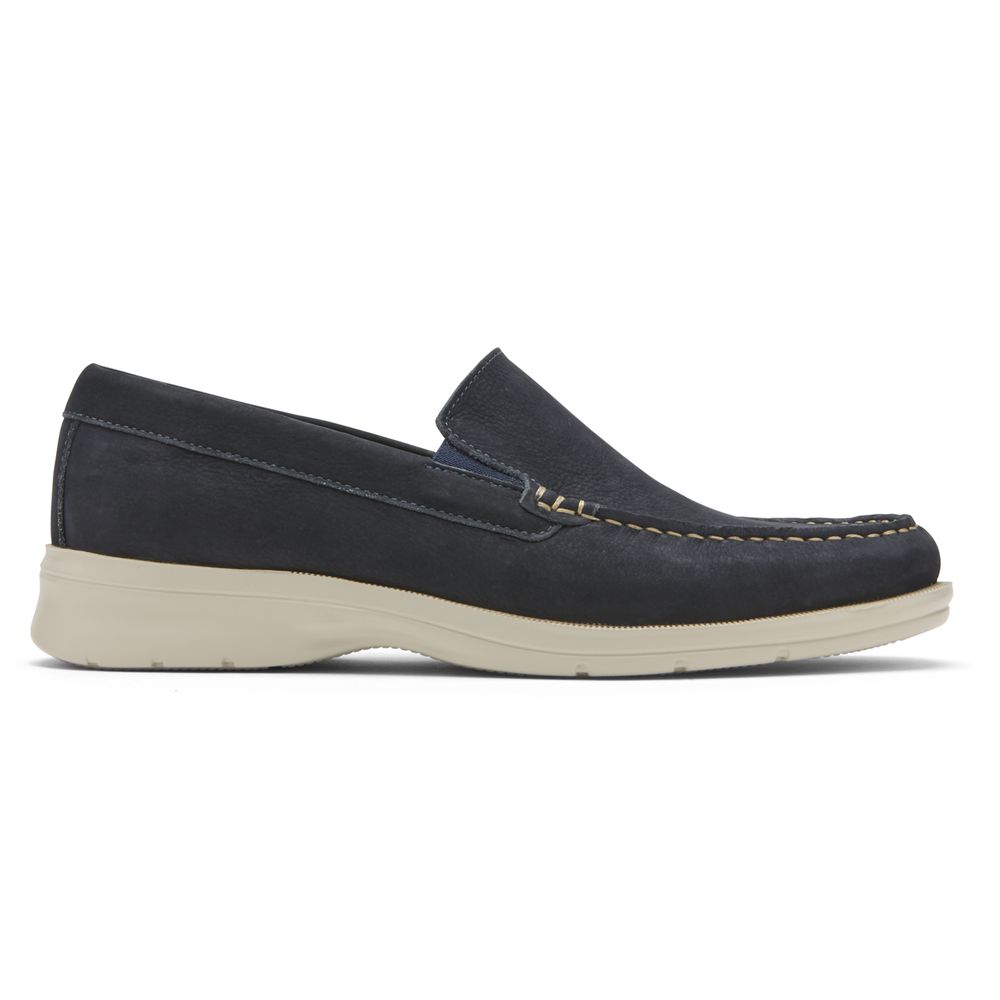 Mocassins Homem Rockport Palmer Venetian Slip-Ons Azul Marinho,Portugal GDOZE-9204